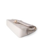 Vintage White Lambskin Quilted Double Flap Medium GHW - Image 6