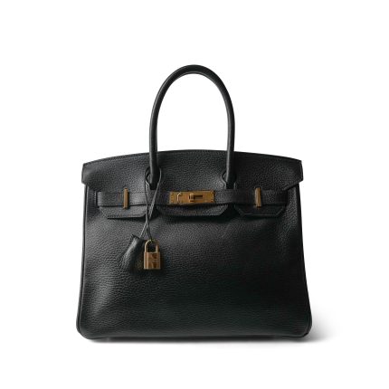 Birkin 30 Black Ardennes Gold Plated [D] Stamp