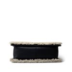Navy/Cream Shearling Boy Bag Old Medium Ruthenium Hardware - Image 6