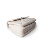 22S White Lambskin Quilted Trendy CC Small LGHW - Image 6