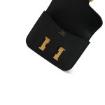 Constance Slim Wallet Black Epsom Gold Plated W Stamp - Image 11