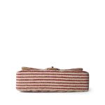 Red Striped Jersey Coco Sailor Flap Bag Medium LGHW - Image 11