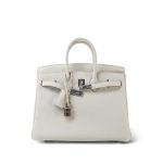 Birkin 25 Beton Togo Palladium Plated D Stamp - Image 6