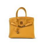 Birkin 30 Jaune Ambre Veau Togo Gold Plated C Stamp - Image 4