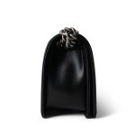 Black Caviar Quilted Boy Bag Old Medium Ruthenium Hardware - Image 5