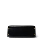 Kelly Sellier 28 Black Box Calfskin Gold Plated T Circle Stamp - Image 10