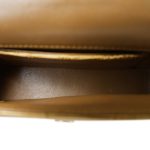 Beige Lizard Mini Rectangular Flap Aged Gold Hardware - Image 6