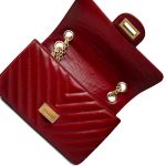 22K Red Aged Calfskin Chevron 255 Reissue Aged Gold Hardware - Image 11