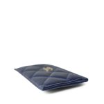 23S Navy Caviar Quilted Classic Card Holder LGHW - Image 6