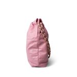 Light Pink Calfskin Quilted 22 Hobo Bag Small - Image 5