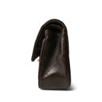 Dark Brown Lambskin Quilted Classic Flap Small Gold Hardware - Image 2
