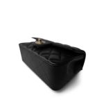 23S Black Lambskin Quilted Mini Rectangular Single Flap LGHW - Image 10