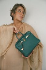Birkin 25 Malachite Togo Gold Plated A Stamp - Image 10