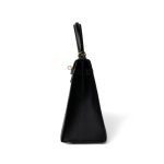 Kelly Sellier 25 Noir Veau Epsom Leather Gold Plated Hardware Y Stamp - Image 13