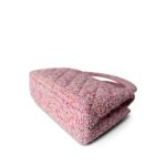24P Pink Tweed Quilted Nano Kelly Shopper Aged Gold Hardware - Image 8