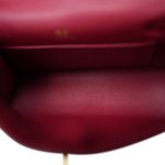 Kelly Pochette Rouge Grenat Swift Gold Plated X Stamp - Image 16