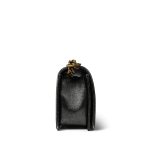 17A Black Silver Metallic Cracked Calfskin Boy Bag Old Medium Aged Bronze/Gold Hardware - Image 7