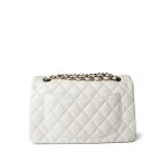 White Caviar Quilted Classic Flap Small LGHW - Image 3