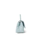 Light Blue Caviar Quilted Small Coco Handle Light Gold Hardware - Image 5