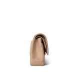 Beige Clair Caviar Quilted Classic Flap Medium Gold Hardware - Image 9
