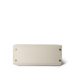 Kelly Sellier 28 Bi-Color Horseshoe (HSS) Craie/Etoupe Epsom Gold Plated A Stamp - Image 11