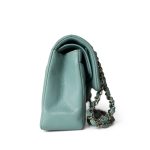 20C Tiffany Blue Small Classic Flap Light Gold Hardware - Image 3