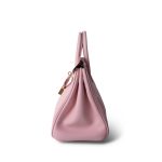 Birkin 25 Rose Sakura Swift Gold Plated X Stamp - Image 7