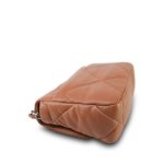 21K Caramel Lambskin Quilted 19 Flap Small MHW - Image 8