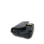 Black Lambskin Quilted Funky Town Flap Small Aged Gold Hardware - Image 8