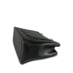 Black Caviar Quilted Grand Shopping Tote (GST) Silver Hardware - Image 6