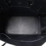 Birkin 35 Black Box Calfskin Gold Plated G Square Stamp - Image 16
