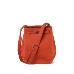 So Kelly 22 Orange Togo Palladium Plated T Stamp - Image 11