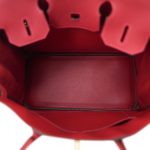 Birkin 30 Rouge Vif Veau Togo Gold Plated Y Stamp - Image 14