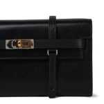 Kelly Wallet To Go Black Chamkila Electrum Plated W Stamp - Image 18