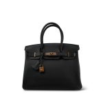 Birkin 30 Noir Togo Rose Gold Plated Hardware Y Stamp