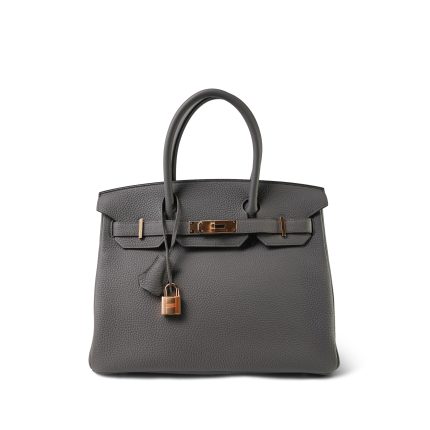 Birkin 30 Etain Veau Togo Rose Gold Plated D Stamp