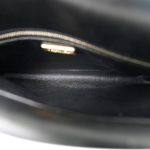 Black Python Quilted CC Chic Flap Bag Aged Gold Hardware - Image 15