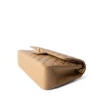 Vintage Beige Lambskin Quilted Medium Classic Flap Gold Hardware - Image 6
