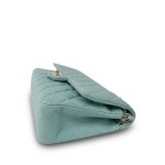 Tiffany Blue Caviar Quilted Classic Flap Medium Light Gold Hardware - Image 6