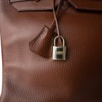 Birkin 35 Brown Ardennes Gold Plated [B] Stamp - Image 5