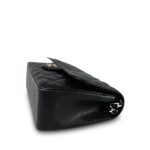 Black Jumbo Caviar Quilted Classic Flap SHW - Image 8
