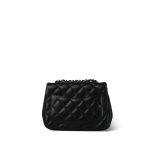 21P Black Lambskin Quilted Mini Square Flap LGHW - Image 7