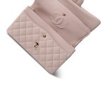 21C Light Pink Caviar Quilted Classic Flap Small LGHW - Image 12