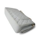 Vintage Light Blue Lambskin Quilted Medium Classic Flap Gold Hardware - Image 8