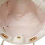 Light Beige Canvasw Deauville Shopping Tote Small Gold Hardware - Image 14