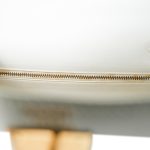 Kelly Sellier 28 White Veau Graine Gold Plated V Circle Stamp - Image 13