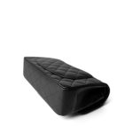 Black Caviar Quilted Classic Flap Small Gold Hardware - Image 8