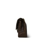 Brown Lambskin Quilted Classic Flap Small Gold Hardware - Image 3