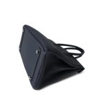 Birkin 30 Bleu Nuit Togo Palladium Plated Z Stamp - Image 13