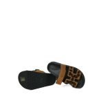 Chypre Sandals Brun Fumé/Noir Leopard Suede Size 36.5 - Image 4